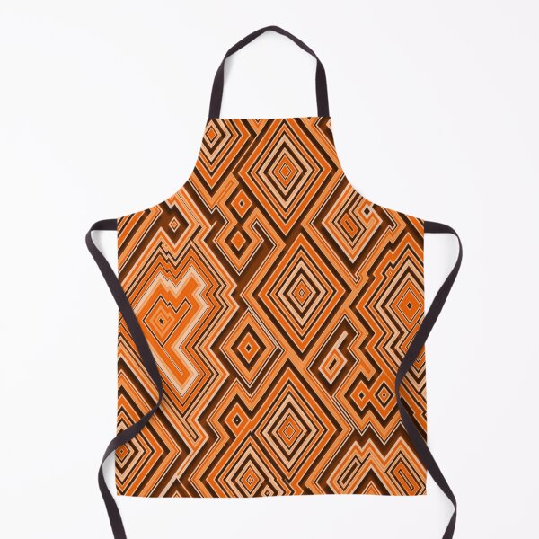 Item preview, African pattern. Geometric Abstraction pattern Yellow and Orange for digital art design concept designed and sold by Gugurat.