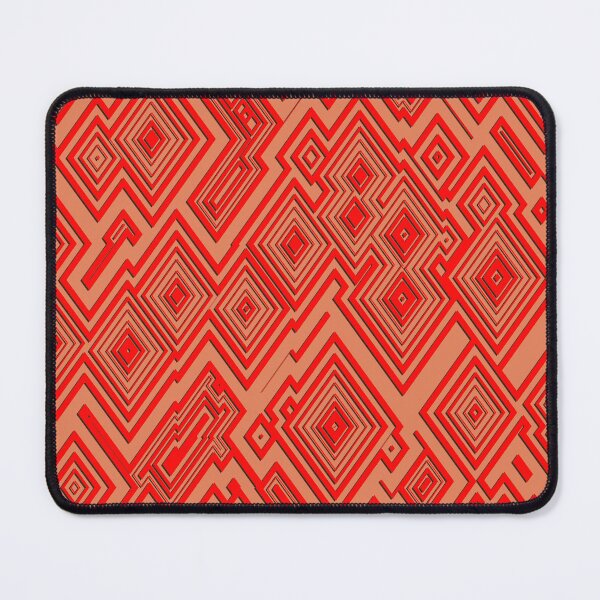 Item preview, African pattern. Geometric Abstraction pattern red and yellow for digital art design concept designed and sold by Gugurat.