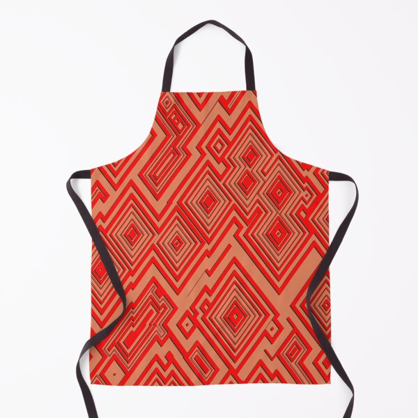 Item preview, African pattern. Geometric Abstraction pattern red and yellow for digital art design concept designed and sold by Gugurat.