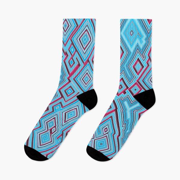 Item preview, African pattern. Geometric Abstraction pattern blue and red for digital art design concept designed and sold by Gugurat.
