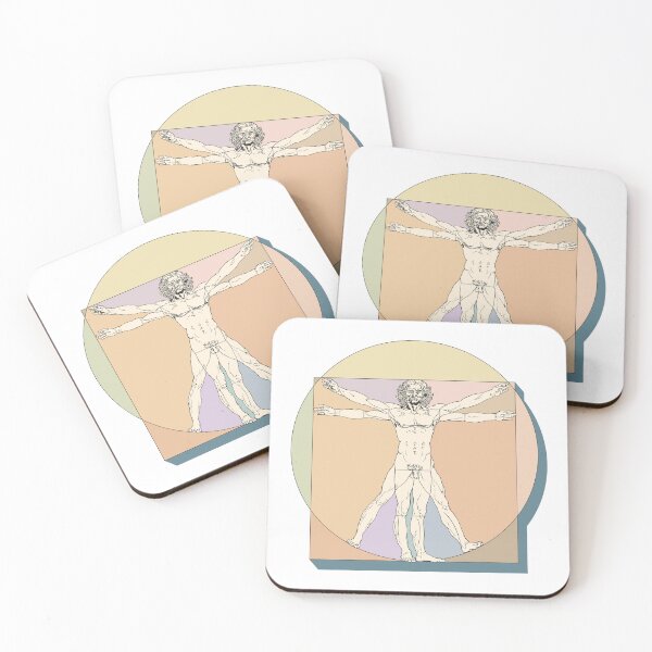 Item preview, Leonardo da Vinci inspired Vitruvian man drawing 1490 designed and sold by portokalis.