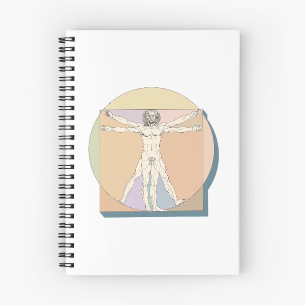 Item preview, Leonardo da Vinci inspired Vitruvian man drawing 1490 designed and sold by portokalis.
