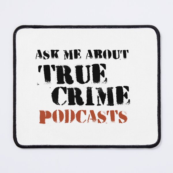 Item preview, Ask me about true crime podcasts Sticker gift for true crime podcat listeners designed and sold by GhostAmine.