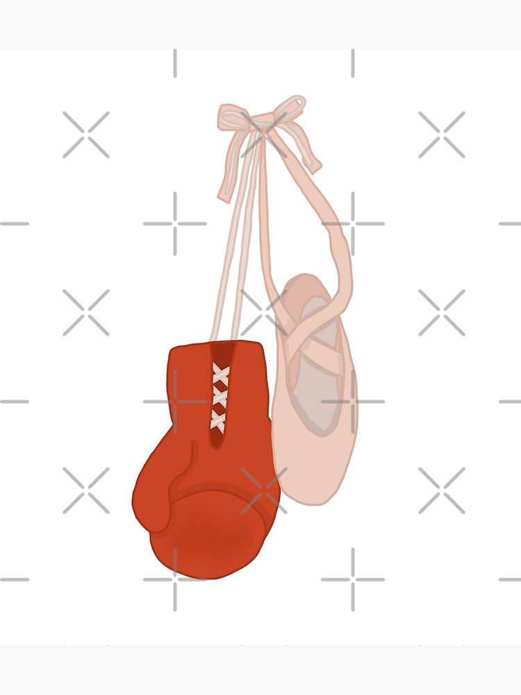 "Boxing glove and Ballet shoe" Poster for Sale by BeckyMarie Redbubble