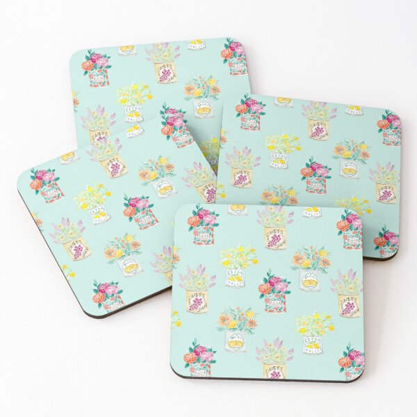 Item preview, Floral Vintage Cans designed and sold by nilaskiesstudio.