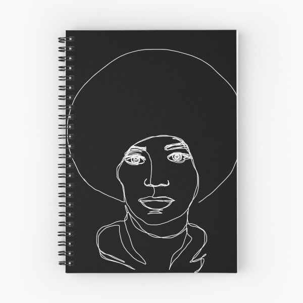 Item preview, Angela Davis Single-Line Portrait Inverted designed and sold by pommunist.