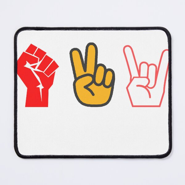 Item preview, Peace, Power, Rock and Roll 5" Icon Sticker | Bumper  designed and sold by Ssimo30.