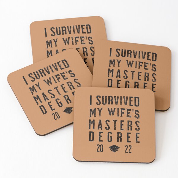 Item preview, I Survived My Wife's Masters Degree 2022 designed and sold by Alpha555.