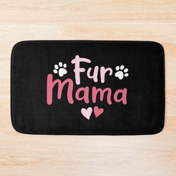 Artikelvorschau, Fell Mama Pfote Blumenmuster Hund Mutter Muttertag entworfen und verkauft von haselshirt.