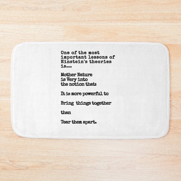Item preview, One of the most important lessons of Einstein's theories is designed and sold by Scott Vanya.