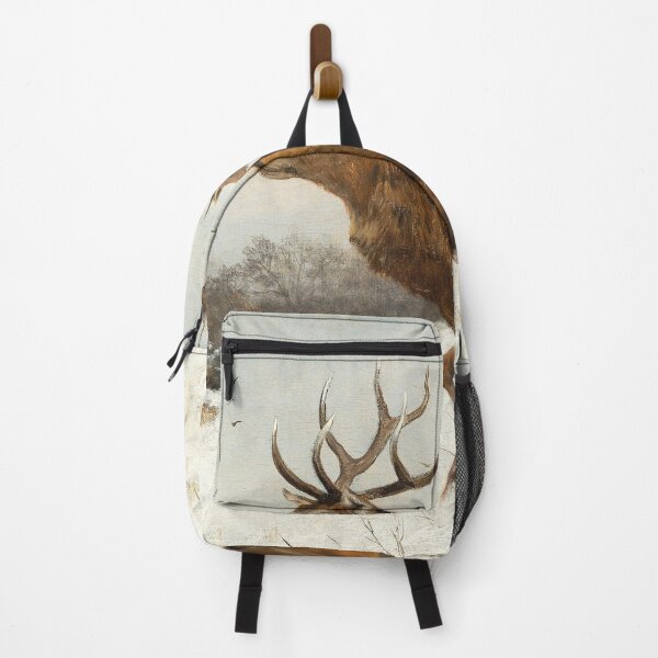 Item preview, Stags in the Snow | Carl Freidrich Deiker | Animal Buck Deer Print designed and sold by CJET.