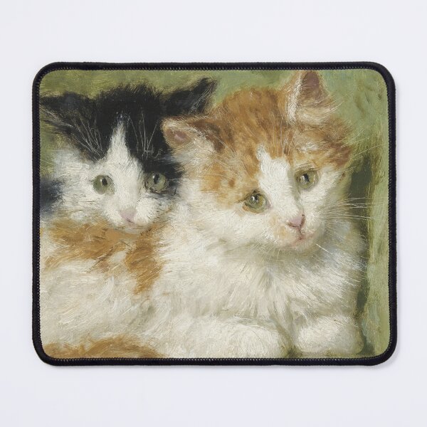 Item preview, Two Kittens Sitting on a Cushion | Henriette Ronner-Knip | 1895 Cat Animal Print designed and sold by CJET.