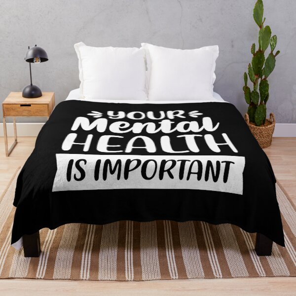 Item preview, Your Mental Health Is Important (White/Black BG) designed and sold by FilipeFerreira.