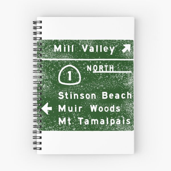Item preview, MILL VALLEY STINSON BEACH MUIR WOODS HWY 101 Sign designed and sold by ChillaxGraphix.
