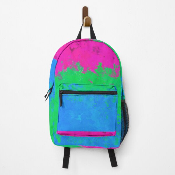 Item preview, Polysexual Paint Splatter Pride Flag designed and sold by Quinn-Draws.