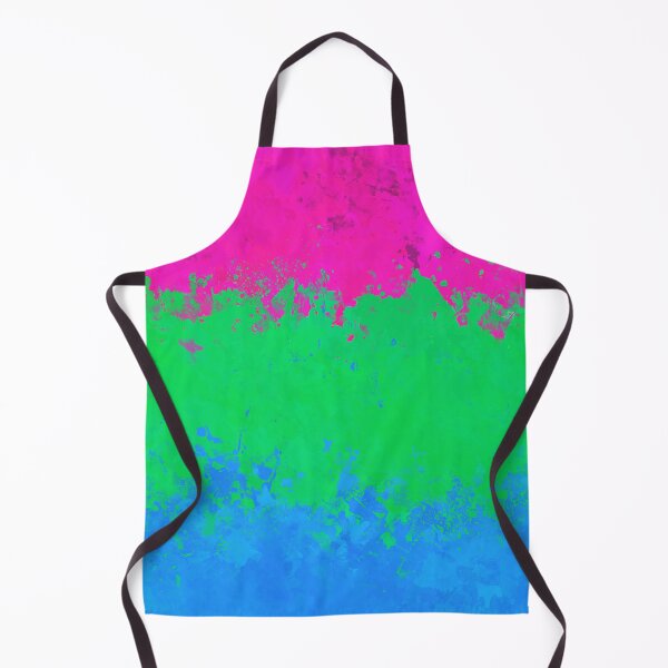 Item preview, Polysexual Paint Splatter Pride Flag designed and sold by Quinn-Draws.
