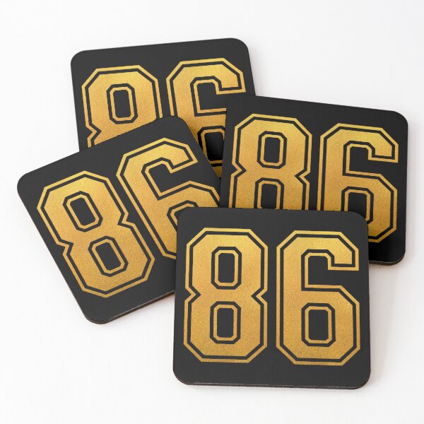 Item preview, Retro Number 86 - Jersey Shirt designed and sold by PulpTrends.