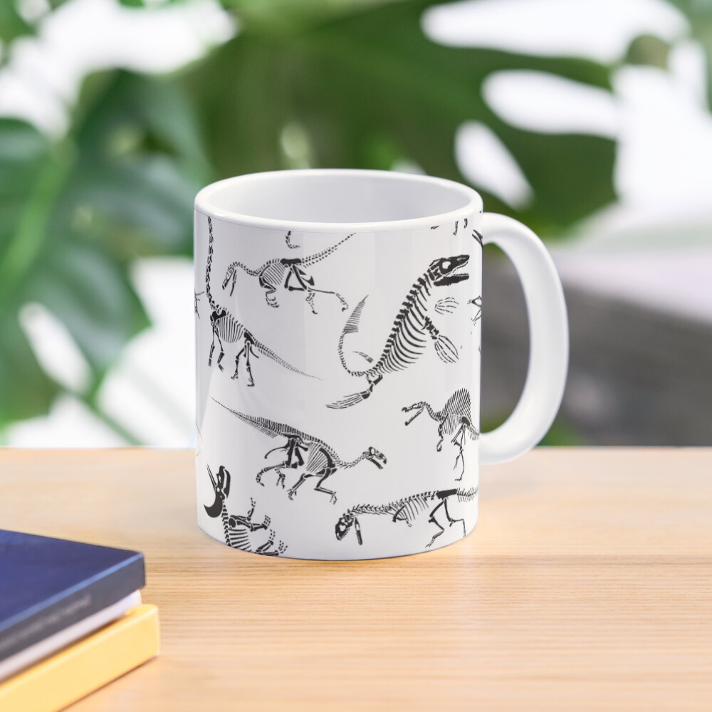 Diagramas de esqueleto de dinosaurio Taza de café