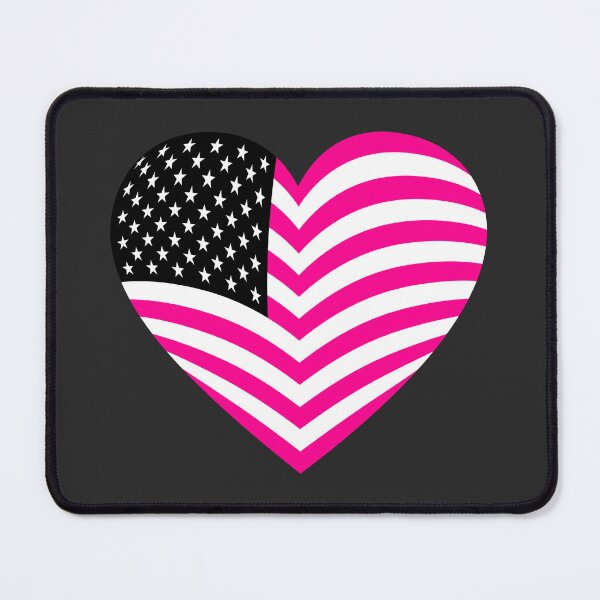 Item preview, american flag heart usa pink designed and sold by Gossip Rag.