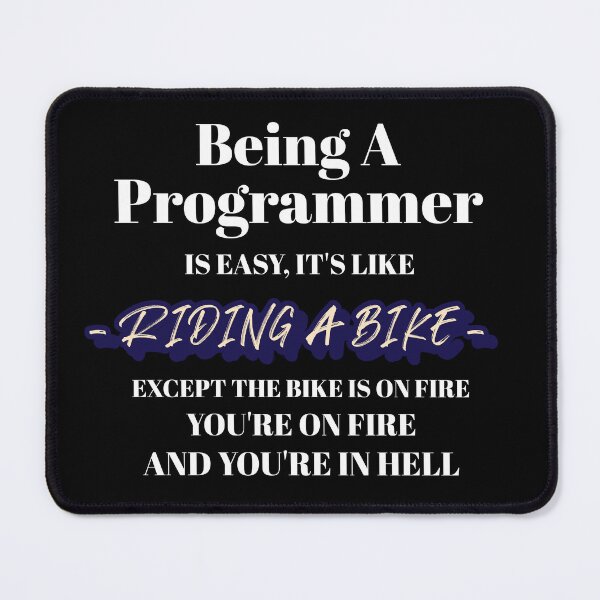 Item preview, Being A Programmer Is Easy Except The Bike Is On Fire Premium T-Shirt designed and sold by henes88.