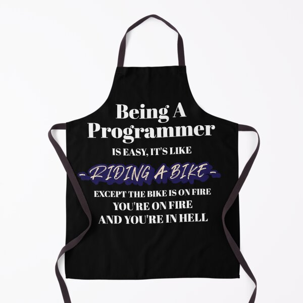 Item preview, Being A Programmer Is Easy Except The Bike Is On Fire Premium T-Shirt designed and sold by henes88.