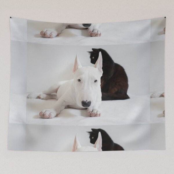 Item preview, Bullterrier and a Black Cat designed and sold by crewmember.