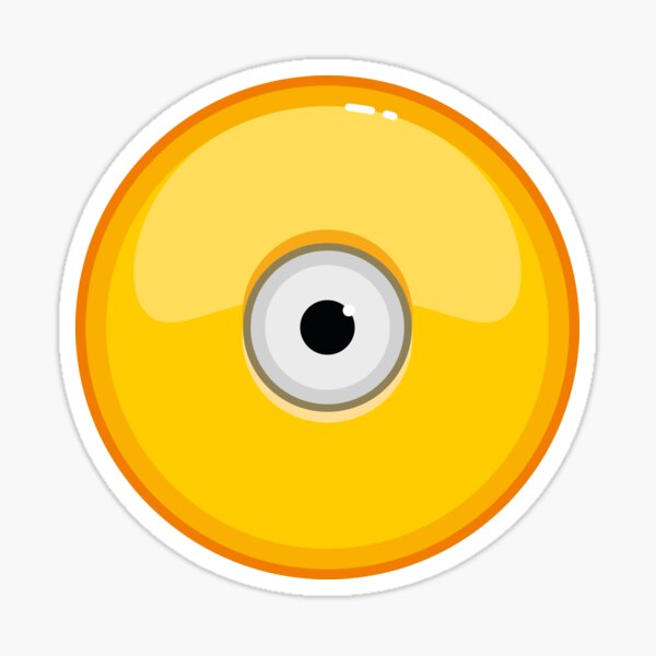 "Eye emoji" Sticker by swiftygiftyart Redbubble