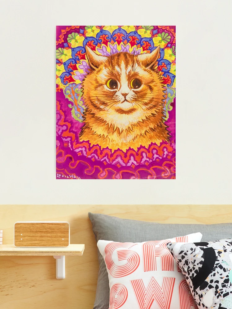 Kaleidoscope Cats by Louis Wain Framed Canvas Prints Wall Art - Painti –  UnixCanvas