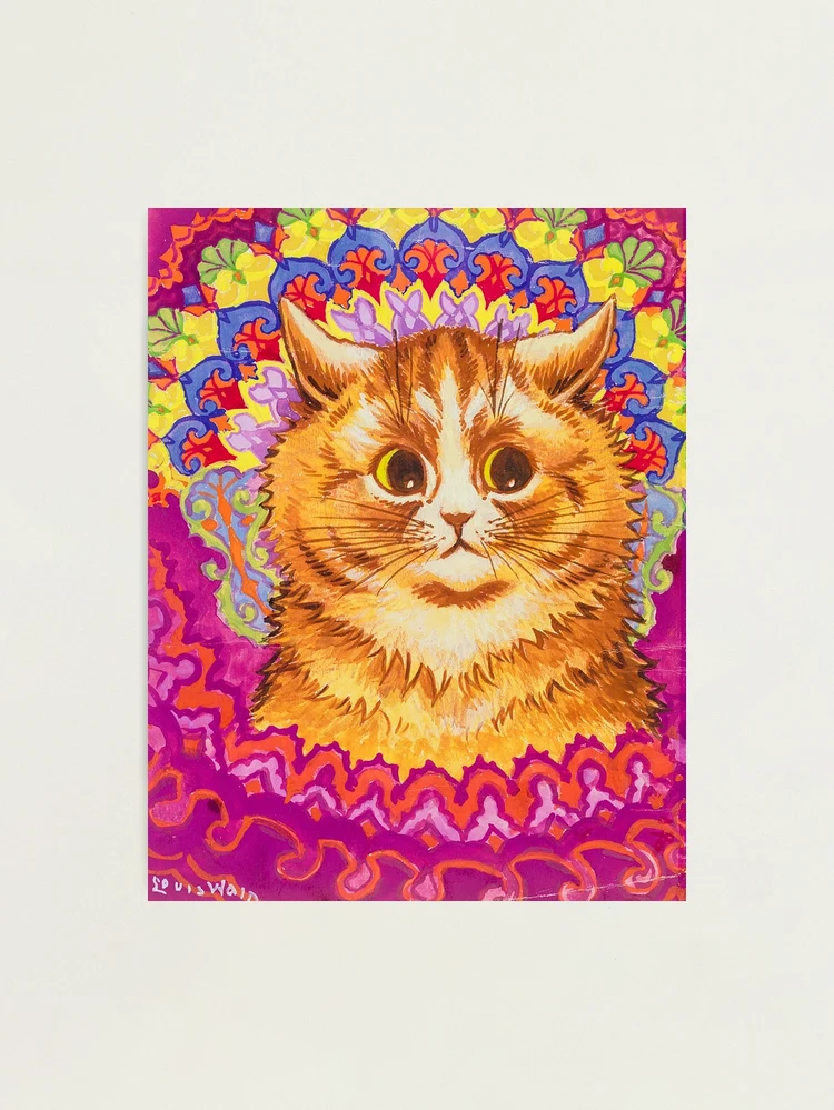 Kaleidoscope Cats by Louis Wain Framed Canvas Prints Wall Art - Painti –  UnixCanvas