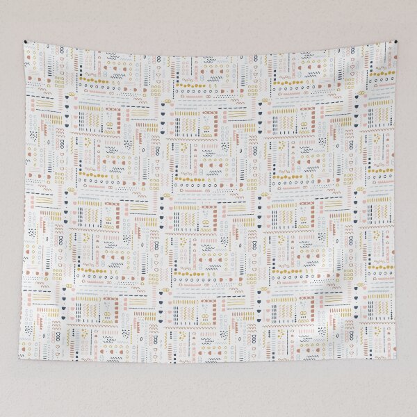 Item preview, Abstract geometrical pattern in Boho style designed and sold by KarinaKalina.