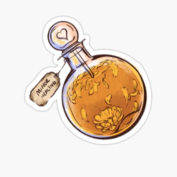 Health Potion sticker — Stubborn Toad