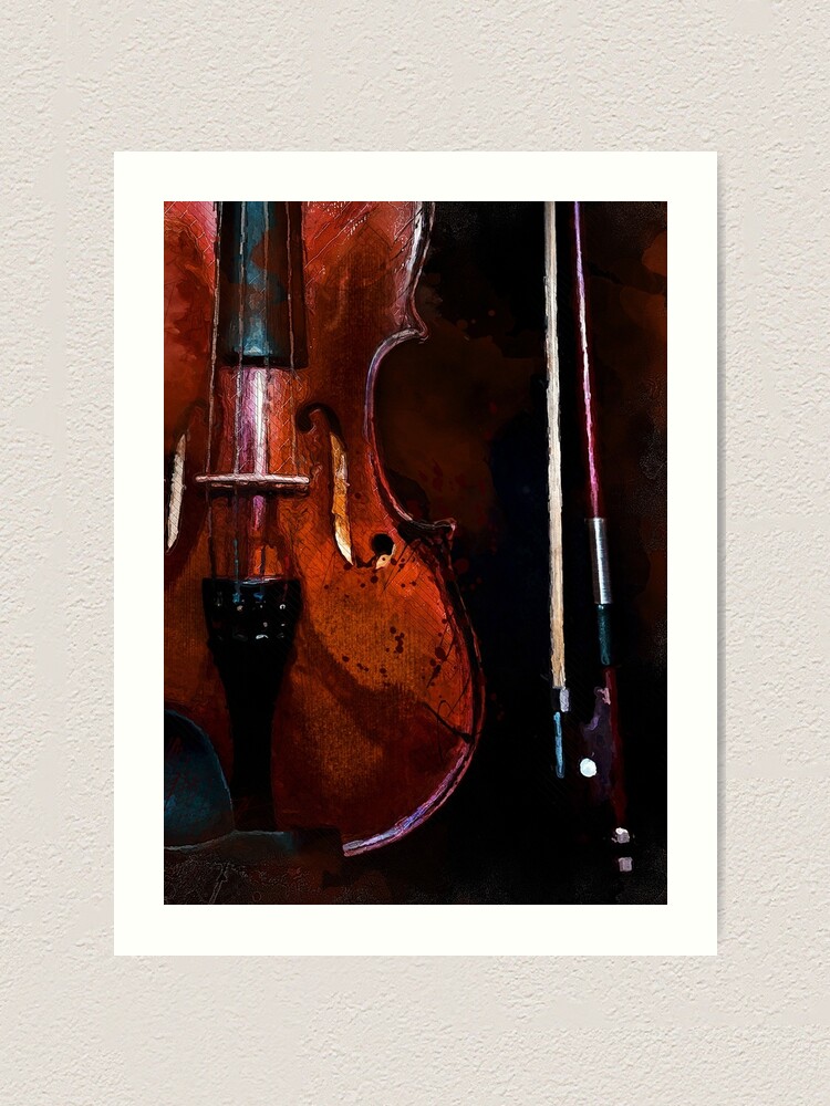 Violin watercolor music art #violin