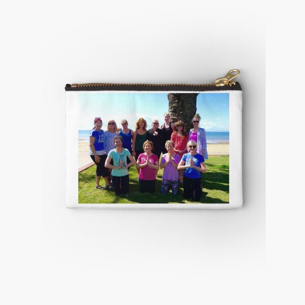 Item preview, Group Beach Yoga Suttons Beach Margate Redcliffe designed and sold by MonicaArtist.