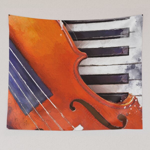 Item preview, Violin and piano watercolor music art #violin #piano designed and sold by JBJart.
