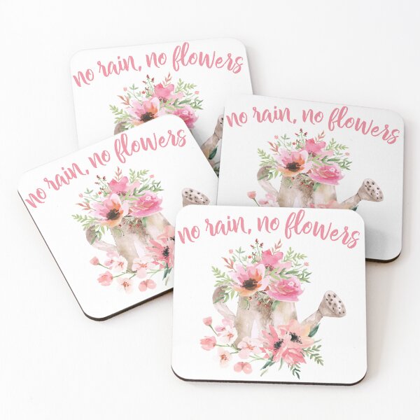 Item preview, No rain, No Flowers Watercolor Flowers designed and sold by HappyLifeCreate.