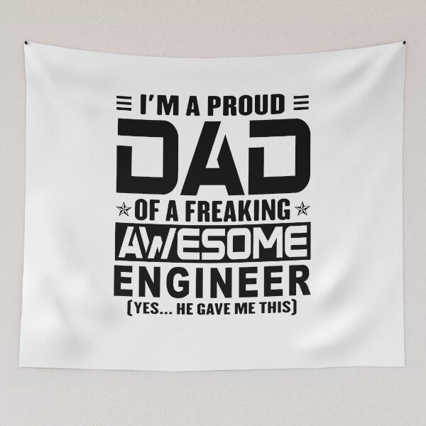 Item preview, I’m A Proud Dad Of A Freaking Awesome engineer, Funny Dad Shirt, Dad Of engineer Shirt, Dad Gifts, Christmas Gifts For Dad designed and sold by xlnv.