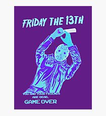 Jason Voorhees NES Photographic Print