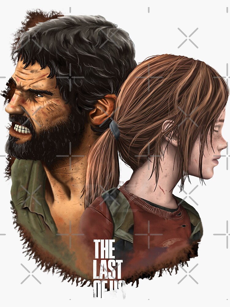 Ellie And Joel - The Last Of Us 2 Art Design Sticker for Sale by  AllAboutTlou