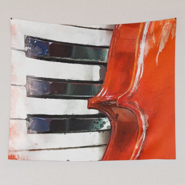 Item preview, Violin and piano watercolor music art #violin #piano designed and sold by JBJart.