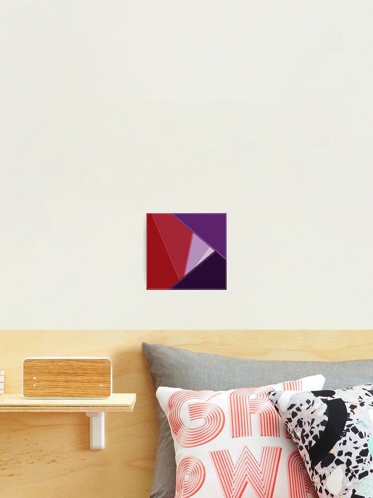 Thumbnail 2 of 3, Photographic Print, patchwork triangles designed and sold by hellcom.