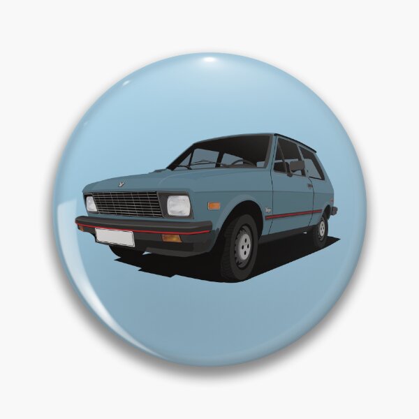 Item preview, Yugo car - blue - US version designed and sold by knappidesign.