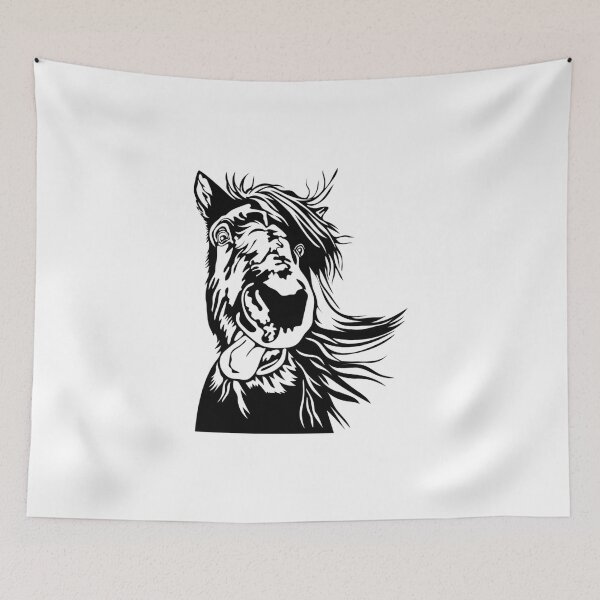 Item preview, Horse sticking out tongue designed and sold by pnkpopcorn.