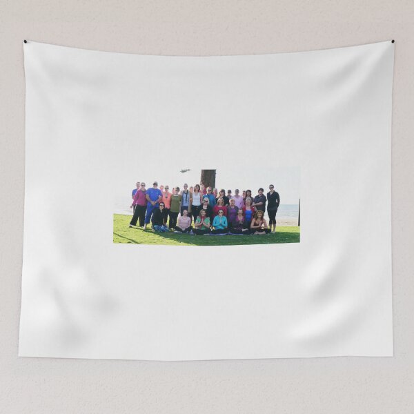 Item preview, Group Beach Yoga Suttons Beach Margate Redcliffe designed and sold by MonicaArtist.
