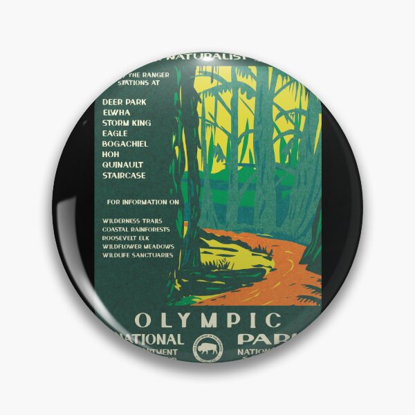 Item preview, Olympic National Park Hoh Rainforest Vintage WPA Poster  designed and sold by JordanHolmes.
