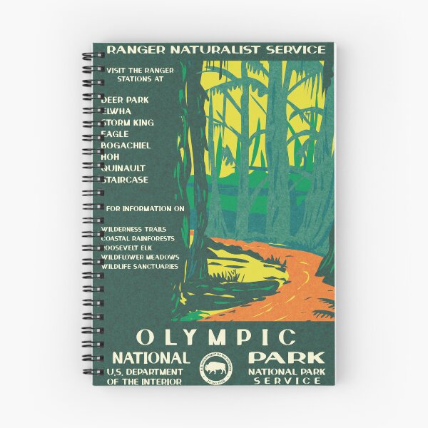 Item preview, Parque Nacional Olímpico Hoh Rainforest Vintage WPA Póster designed and sold by JordanHolmes.