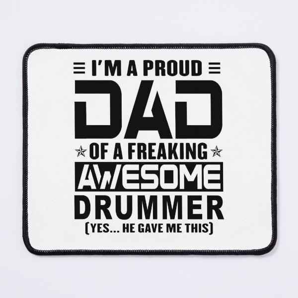 Item preview, I’m A Proud Dad Of A Freaking Awesome drummer, Funny Dad Shirt, Dad Of drummer Shirt, Dad Gifts, Christmas Gifts For Dad designed and sold by xlnv.