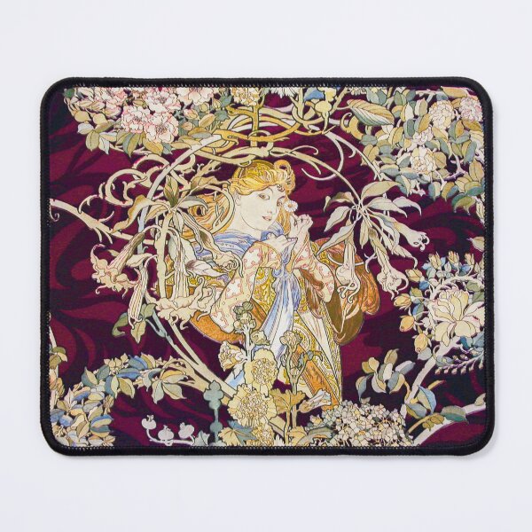 Item preview, Woman with Daisy or “Femme à marguerite” by Alphonse Maria Mucha designed and sold by mbuz90.