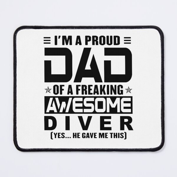 Item preview, I’m A Proud Dad Of A Freaking Awesome diver, Funny Dad Shirt, Dad Of diver Shirt, Dad Gifts, Christmas Gifts For Dad designed and sold by xlnv.