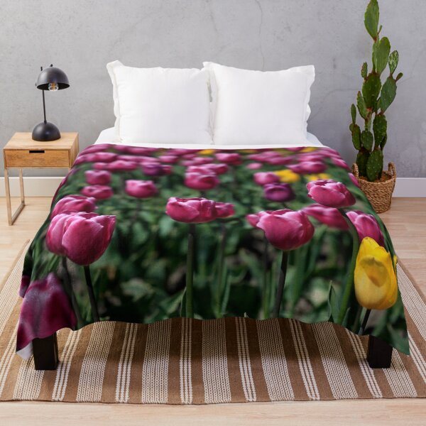 Item preview, Purple tulips on flower bed designed and sold by olena2552.