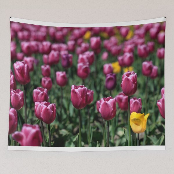 Item preview, Purple tulips on flower bed designed and sold by olena2552.